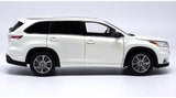 [OEM] 1:18 Toyota 2015 Highlander White Model Car Die-Cast
