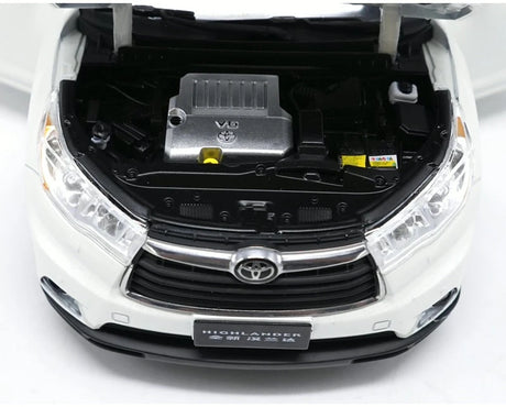 [OEM] 1:18 Toyota 2015 Highlander vit modellbil Die-Cast