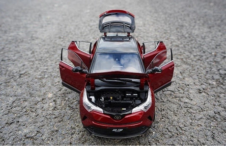 [OEM] 1:18 Toyota 2017 C-HR röd modellbil Die-Cast