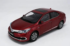 [OEM] 1:18 Toyota 2017 Corolla Hybrid Red Model Car Die-Cast