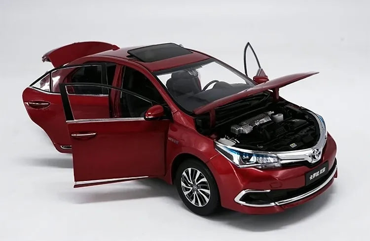 [OEM] 1:18 Toyota 2017 Corolla Hybrid rouge voiture miniature Die-Cast