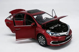 [OEM] 1:18 Toyota 2017 Corolla Hybrid rouge voiture miniature Die-Cast