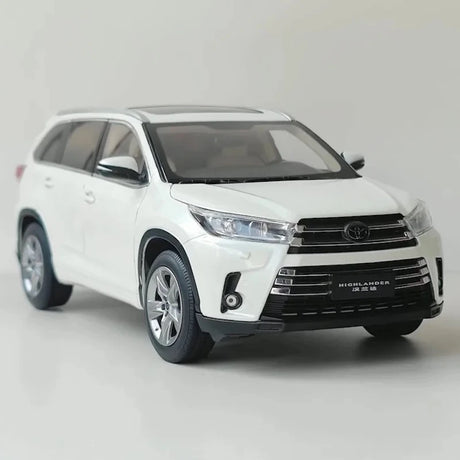 [OEM] 1:18 Toyota 2017 Highlander White Model Car Die-Cast