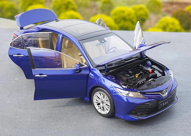 [OEM] 1:18 Toyota 2018 Camry XV70 Blue Model Car Die-Cast