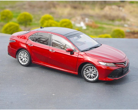 [OEM] 1:18 Toyota 2018 Camry XV70 röd modellbil Die-Cast