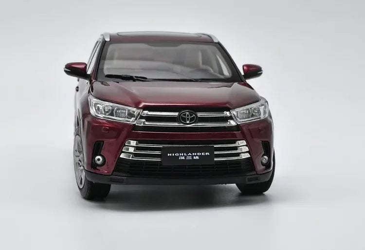 [OEM] 1:18 Toyota 2018 Highlander rosso modellino di auto Die-Cast