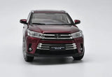 [OEM] 1:18 Toyota 2018 Highlander Red Model Car Die-Cast