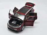 [OEM] 1:18 Toyota 2018 Highlander Red Model Car Die-Cast