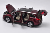 [OEM] 1:18 Toyota 2018 Highlander Red Model Car Die-Cast