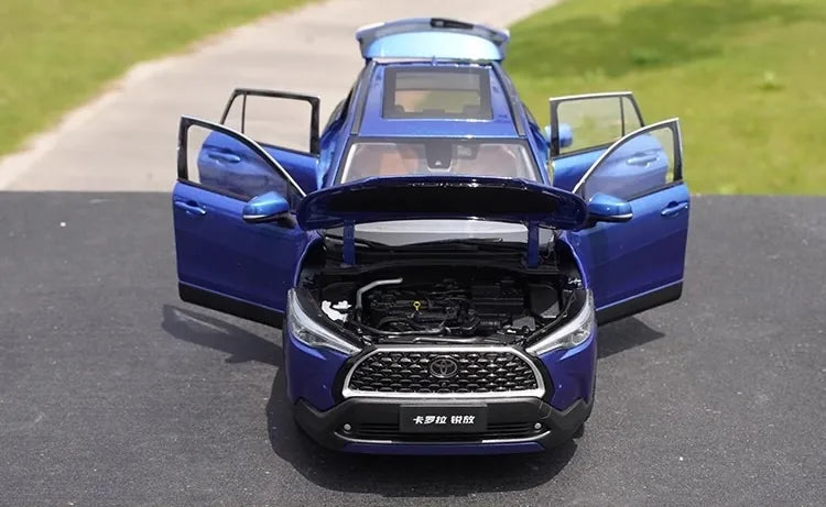 [OEM] 1:18 Toyota 2020 Corolla Cross blå modellbil Die-Cast