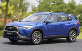 [OEM] 1:18 Toyota 2020 Corolla Cross blå modellbil Die-Cast
