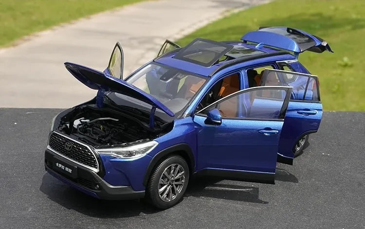 [OEM] 1:18 Toyota 2020 Corolla Cross blå modellbil Die-Cast