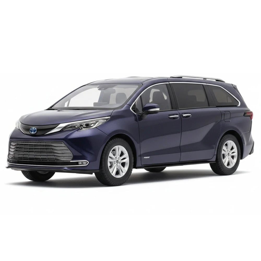 [OEM] 1:18 Toyota 2020 Sienna Blue Model Car Die-Cast