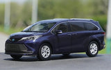 [OEM] 1:18 Toyota 2020 Sienna blå modellbil Die-Cast