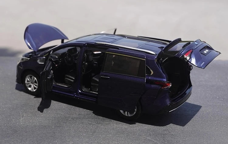 [OEM] 1:18 Toyota 2020 Sienna blå modellbil Die-Cast