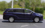 [OEM] 1:18 Toyota 2020 Sienna blå modellbil Die-Cast