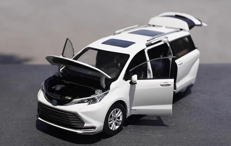 [OEM] 1:18 Toyota 2020 Sienna bianco modellino di auto Die-Cast