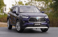[OEM] 1:18 Toyota 2021 Highlander Blue Model Car Die-Cast