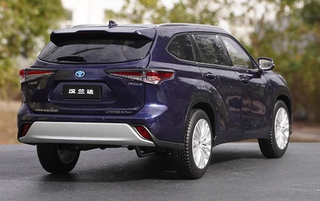 [OEM] 1:18 Toyota 2021 Highlander blå modellbil Die-Cast