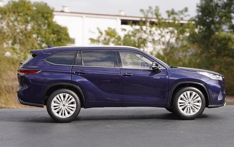 [OEM] 1:18 Toyota 2021 Highlander Blue Model Car Die-Cast