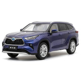[OEM] 1:18 Toyota 2021 Highlander Blue Model Car Die-Cast