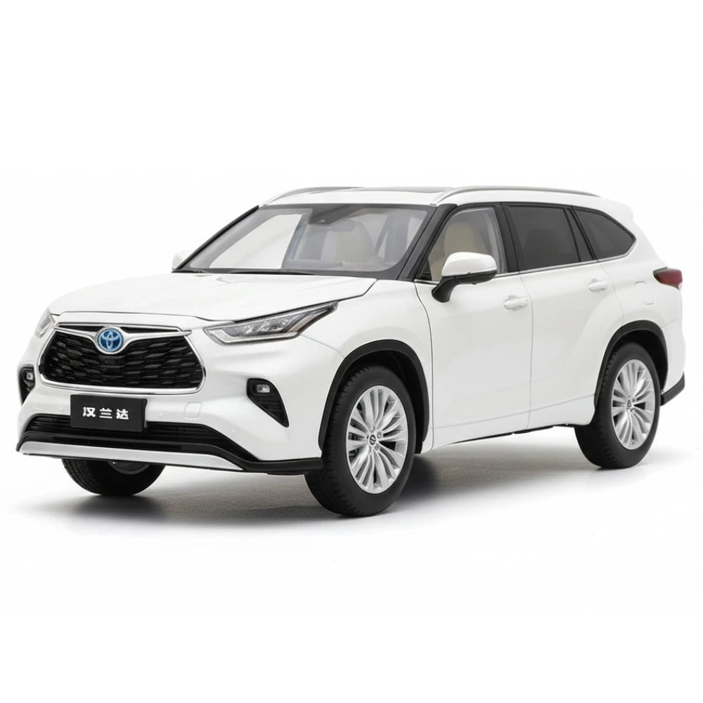 [OEM] 1:18 Toyota 2021 Highlander White Model Car Die-Cast