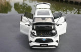 [OEM] 1:18 Toyota 2021 Highlander White Model Car Die-Cast