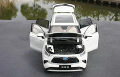 [OEM] 1:18 Toyota 2021 Highlander White Model Car Die-Cast