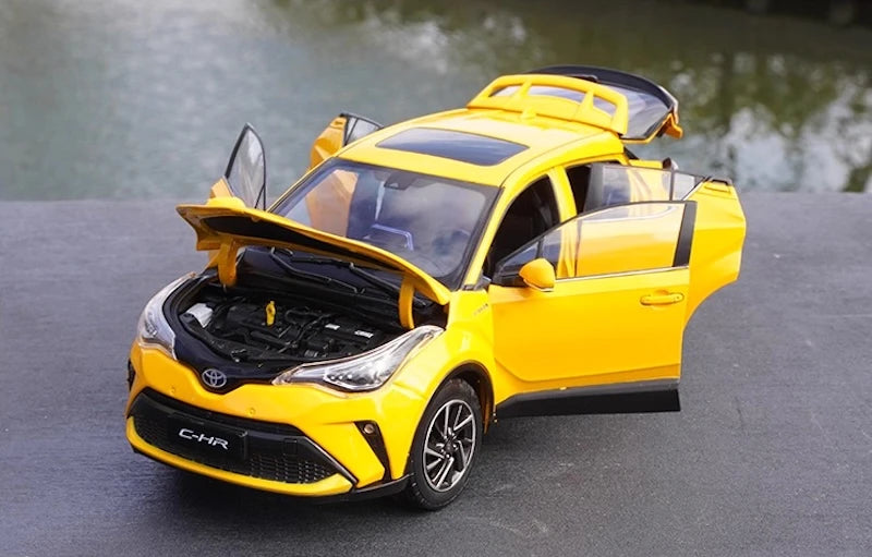 [OEM] 1:18 Toyota 2022 C-HR Yellow Model Car Die-Cast
