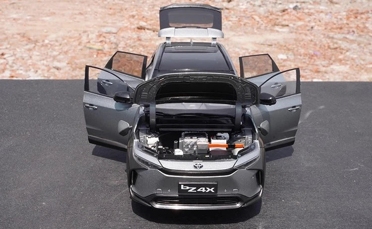 [OEM] 1:18 Toyota 2022 bZ4X Gray Model Car Die-Cast