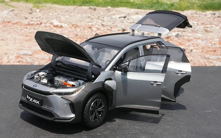 [OEM] 1:18 Toyota 2022 bZ4X Gray Model Car Die-Cast