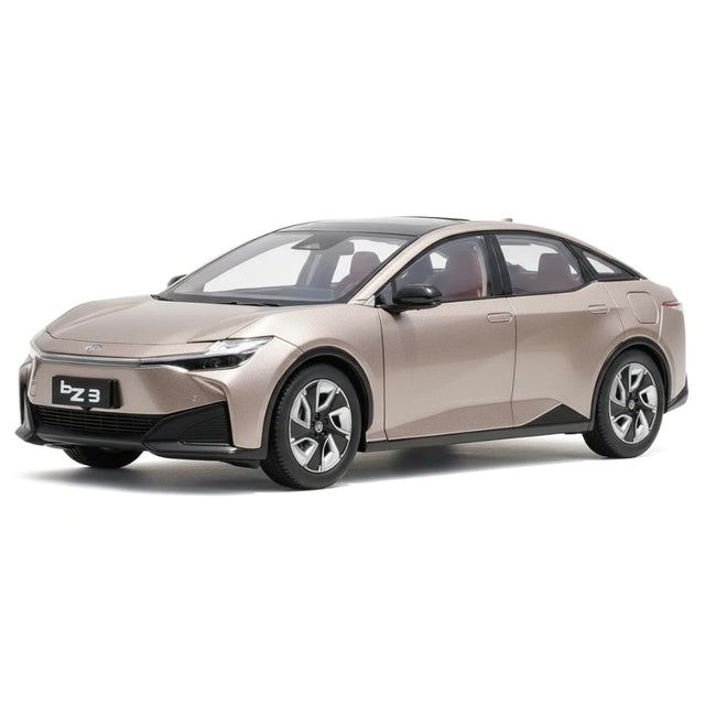 [OEM] 1:18 Toyota 2023 bZ3 guld modellbil Die-Cast