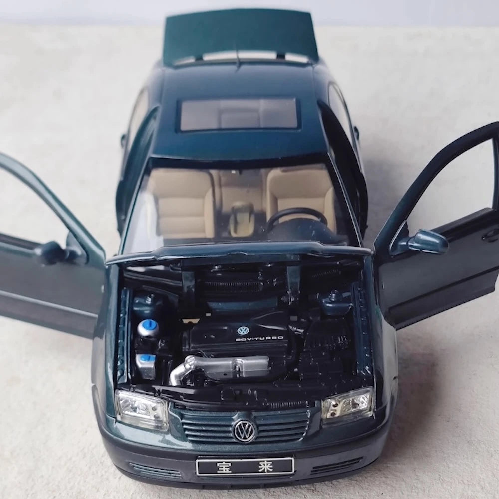 [OEM] 1:18 Volkswagen 1999 Jetta blauw modelauto Die-Cast