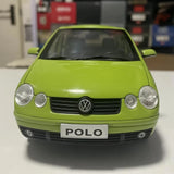 [OEM] 1:18 Volkswagen 2002 Polo 9N Green Model Car Die-Cast