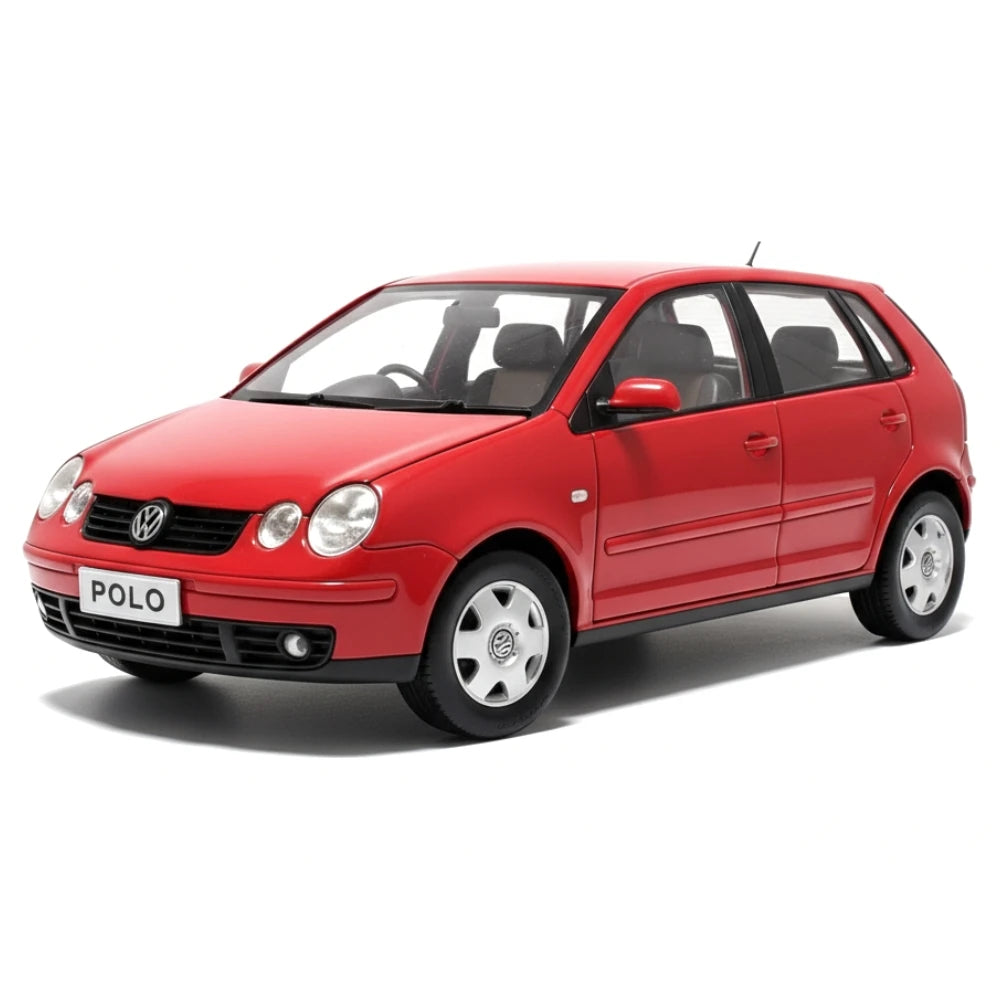 [OEM] 1:18 Volkswagen 2002 Polo 9N Red Model Car Die-Cast