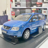 [OEM] 1:18 Volkswagen 2003 Touran Blue Model Car Die-Cast