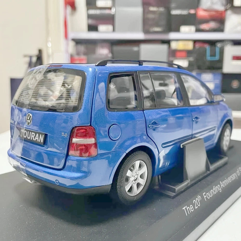 [OEM] 1:18 Volkswagen 2003 Touran Blue Model Car Die-Cast