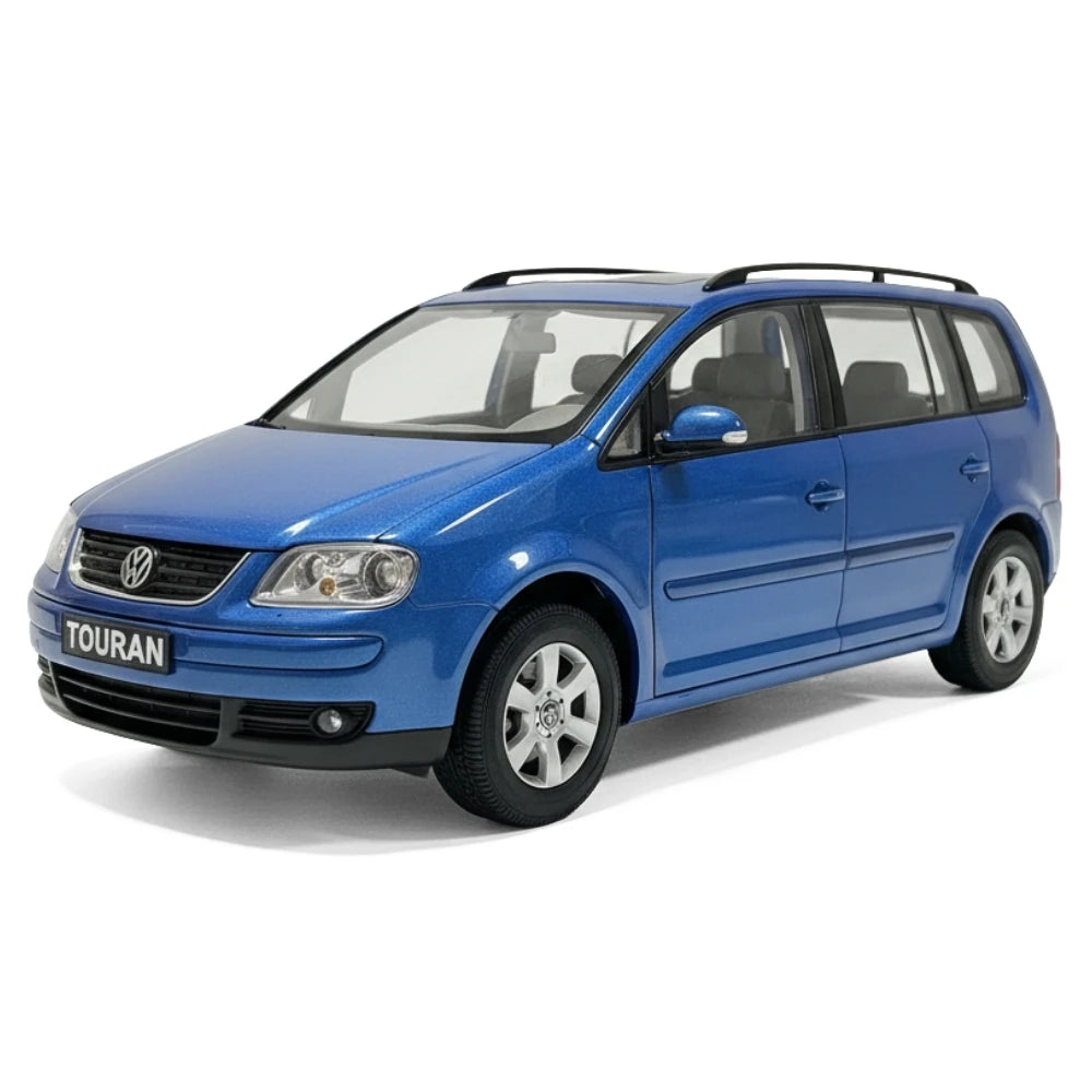 [OEM] 1:18 Volkswagen 2003 Touran Blue Model Car Die-Cast