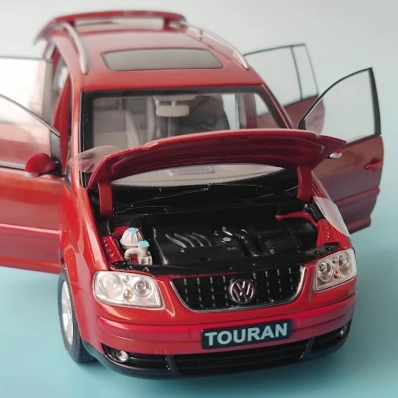 [OEM] 1:18 Volkswagen 2003 Touran rosso modellino di auto Die-Cast