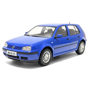 [OEM] 1:18 Volkswagen 2004 Golf Mk4 Blue Model Car Die-Cast