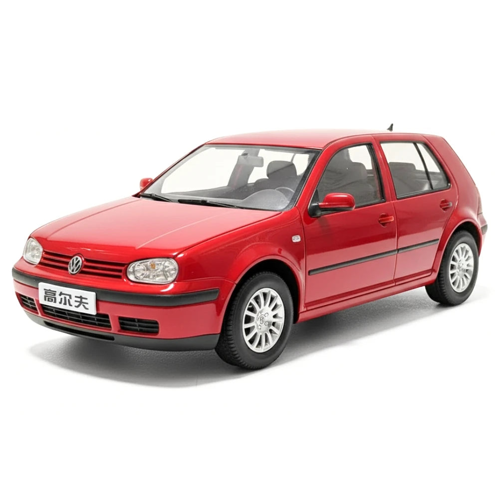 [OEM] 1:18 Volkswagen 2004 Golf Mk4 Red Model Car Die-Cast