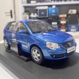 [OEM] 1:18 Volkswagen 2006 Polo Hatchback Blue Model Car Die-Cast