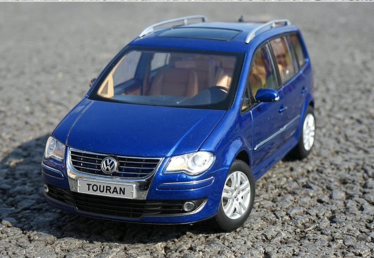 [OEM] 1:18 Volkswagen 2006 Touran Blue Model Car Die-Cast