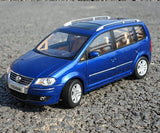 [OEM] 1:18 Volkswagen 2006 Touran Blue Model Car Die-Cast