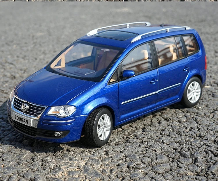 [OEM] 1:18 Volkswagen 2006 Touran Blue Model Car Die-Cast