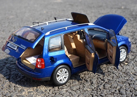 [OEM] 1:18 Volkswagen 2006 Touran Blue Model Car Die-Cast