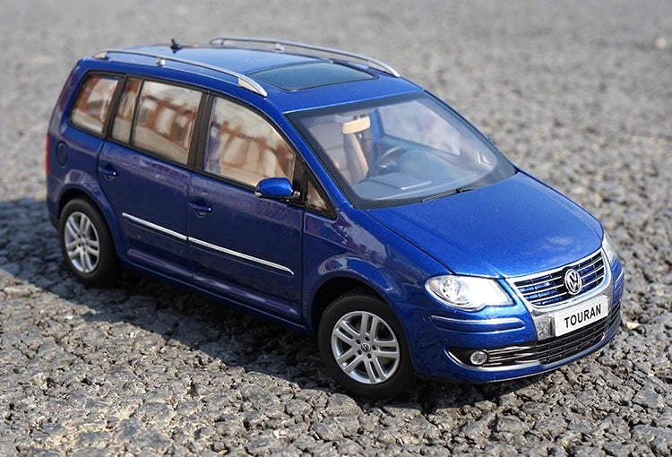 [OEM] 1:18 Volkswagen 2006 Touran Blue Model Car Die-Cast