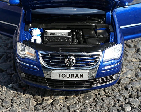 [OEM] 1:18 Volkswagen 2006 Touran Blue Model Car Die-Cast