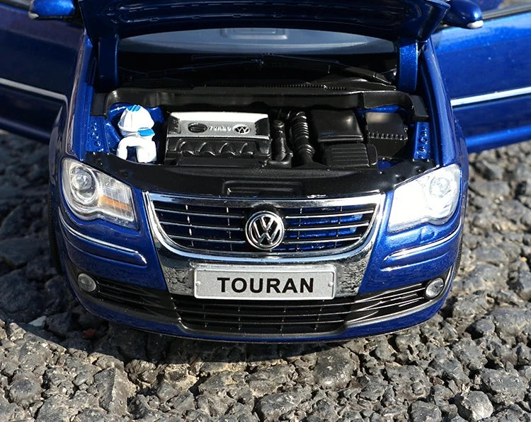 [OEM] 1:18 Volkswagen 2006 Touran Blue Model Car Die-Cast