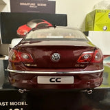 [OEM] 1:18 Volkswagen 2008 Passat CC rosso modellino di auto Die-Cast